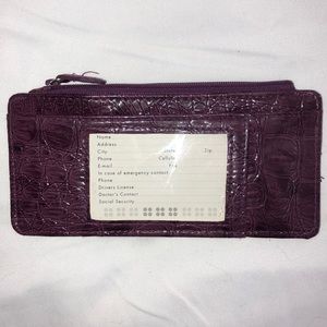 Purple Leather Wallet